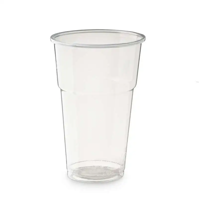 Bicchieri in PLA trasparenti 575 ml, tacca 400 ml - 40 pz